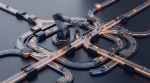 Web3 ecosystem with decentralized networks, smart contracts, digital assets, and blockchain infrastructure